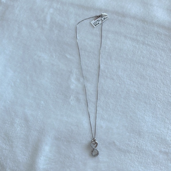 NEW 1/4 Genuine Diamond Sterling Silver Chain Mother Daughter Pendant Necklace - Picture 6 of 7